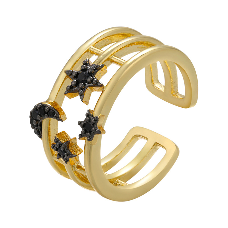 5:gold color plated with black color