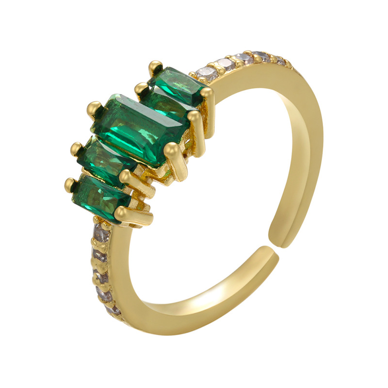 4:gold color plated with green