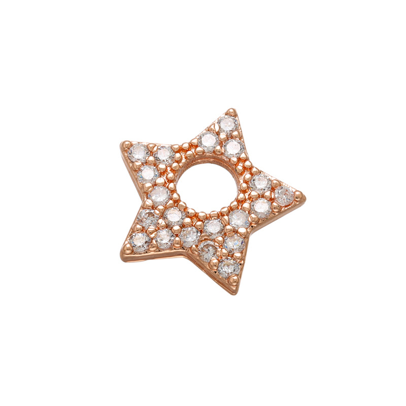 7:rose gold color plated with white