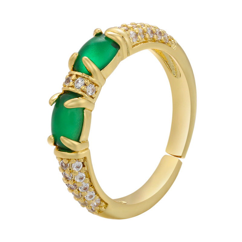 2:gold color plated with green