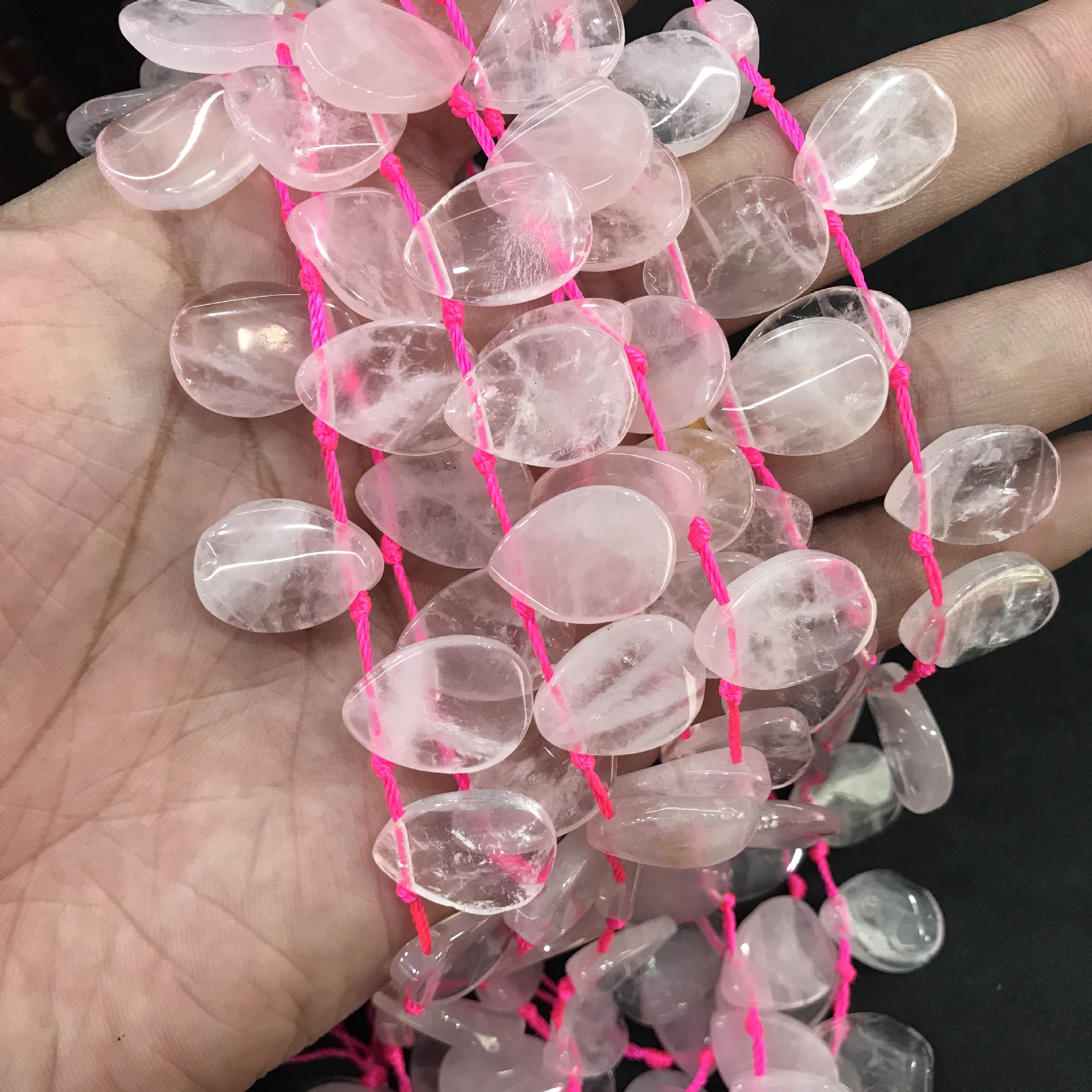 1:Natural Pink Crystal (Transparent)