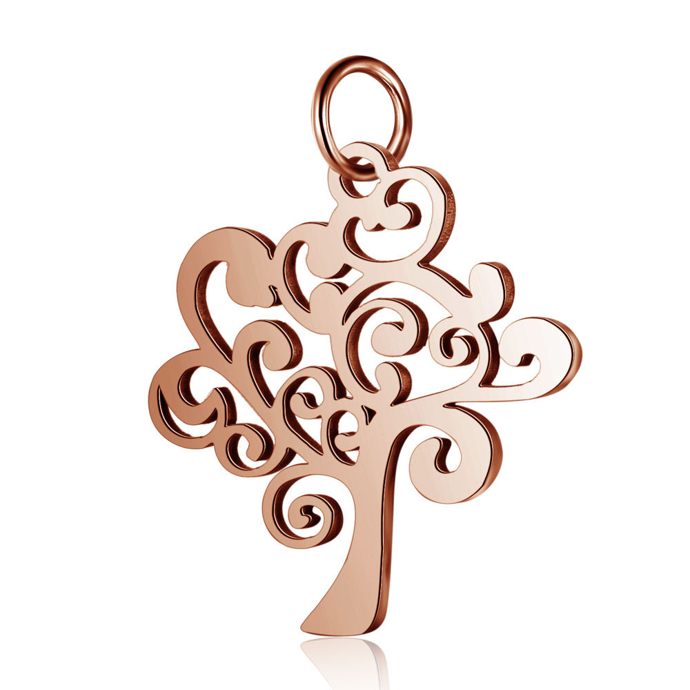 Rose gold tree of life