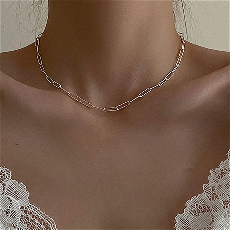 Oval chain necklace