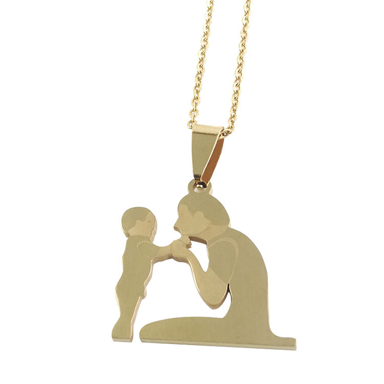8:Gold pendant with O chain