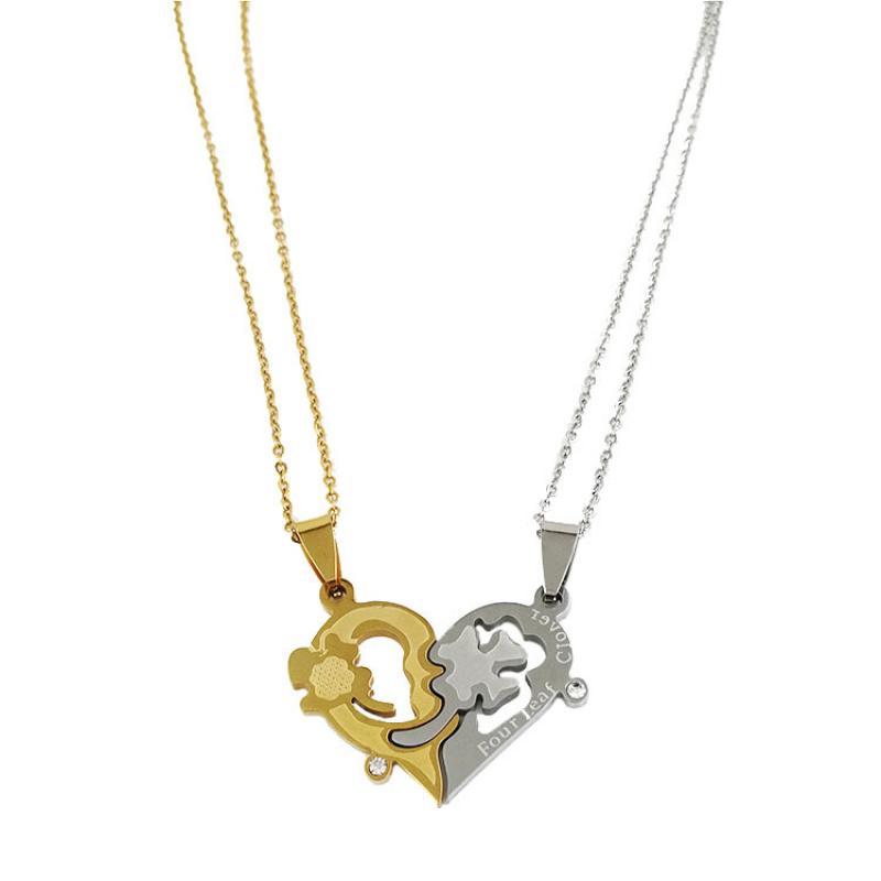 Couples gold and silver pendant + o capacity