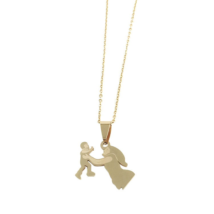 8:Gold pendant with O chain