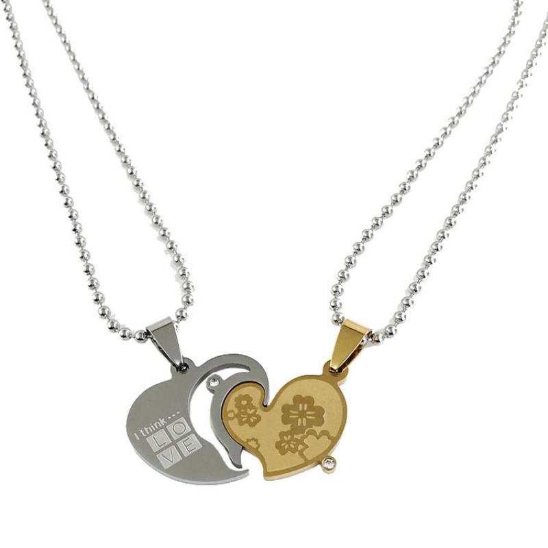 Couples pendant + round bead chain