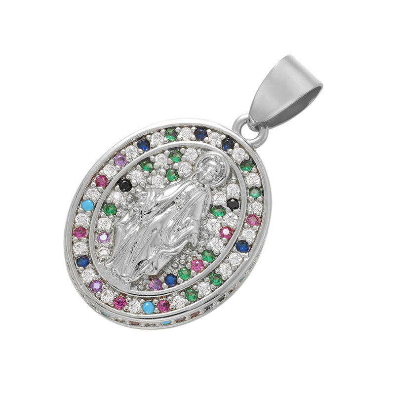 6:platinum color plated with multi-colored