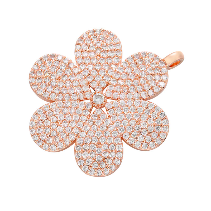 3:rose gold color with clear rhinestone