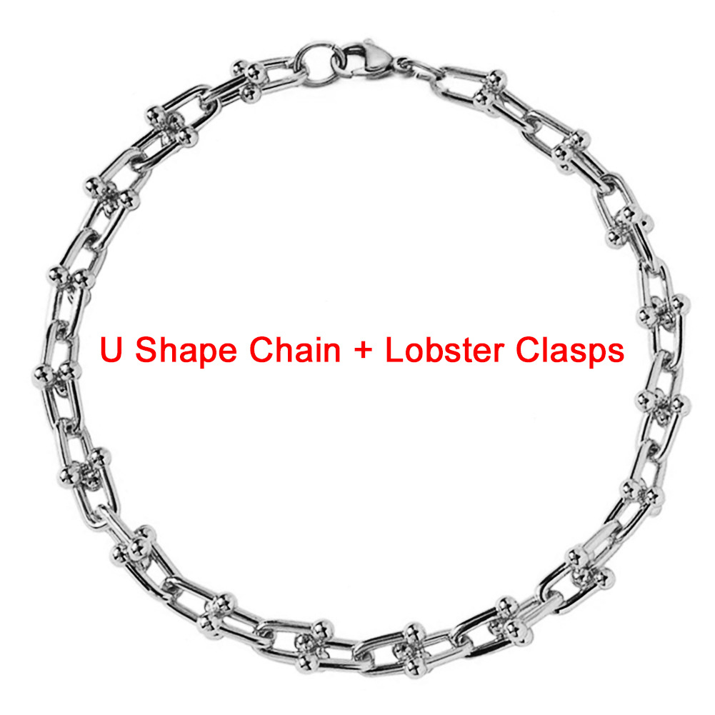 20CM-lobster clasp steel color