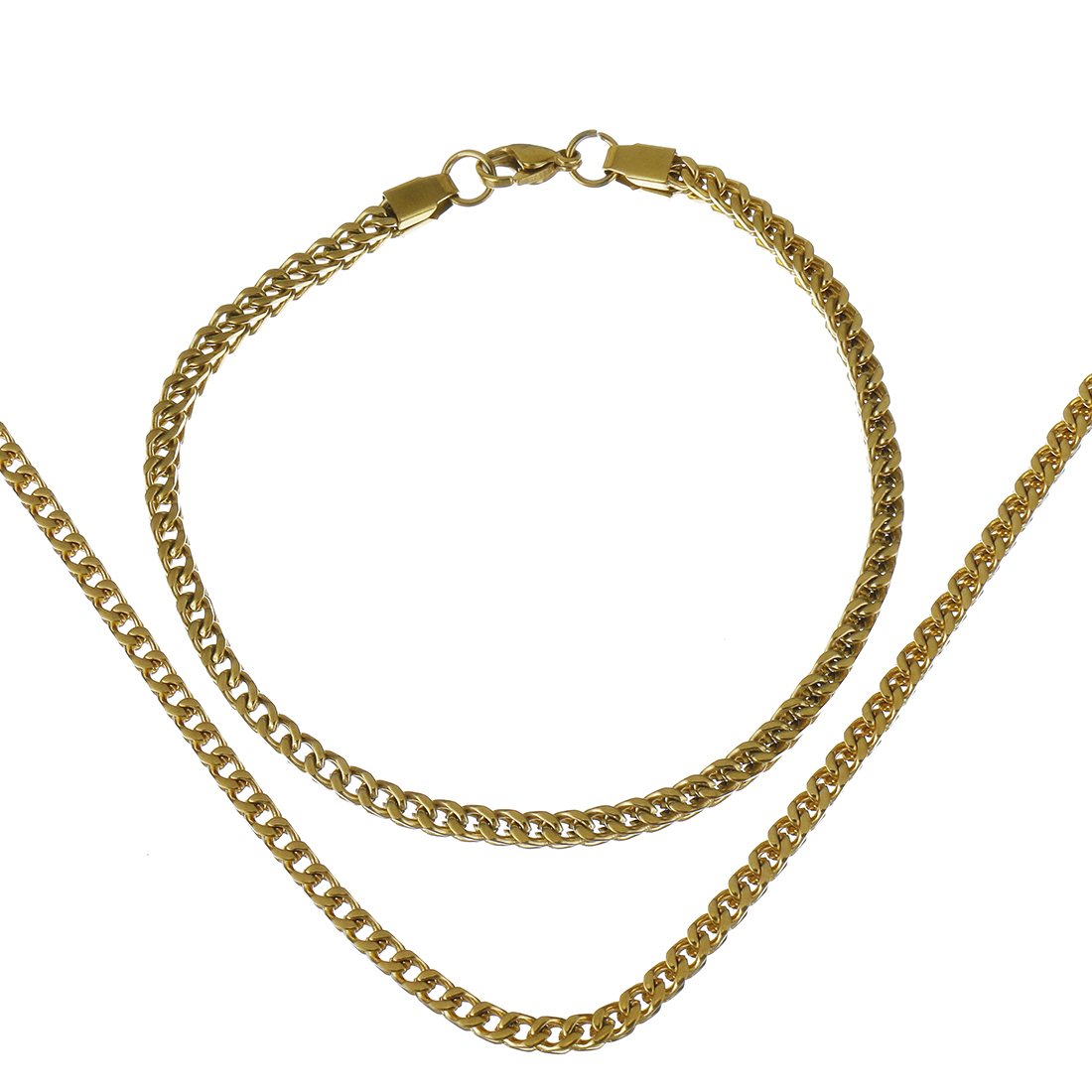 1:gold color plated 60cm