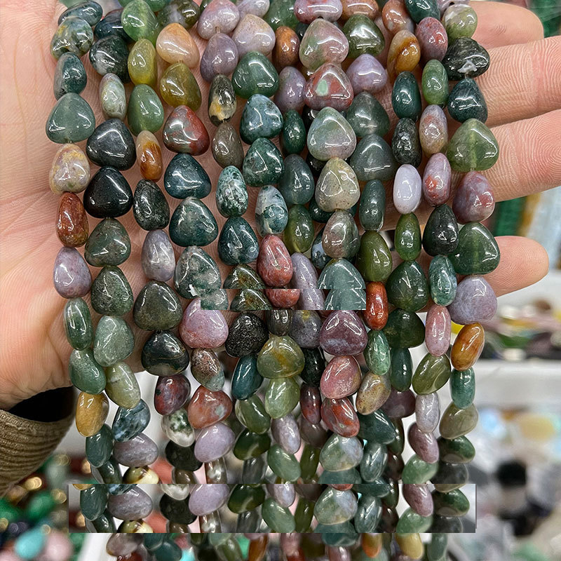 Natural Indian agate heart shape