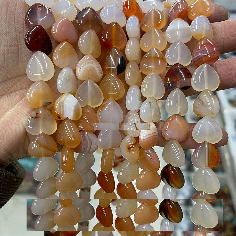 7:Natural red agate heart shape