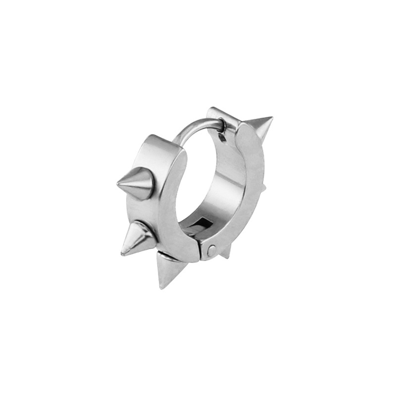 1:silver, huggie hoop earring