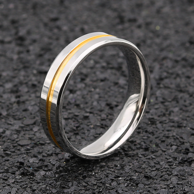 steel and gold color 6mm