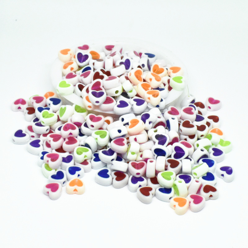 10mm inner color heart mix