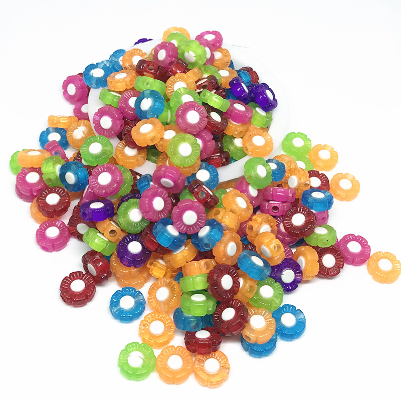 10mm round flower color mix