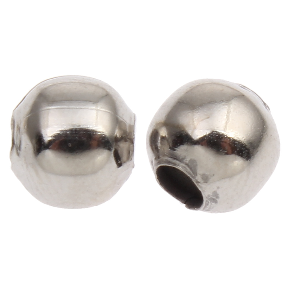 Electroplated white K2.4mm, hole :1mm
