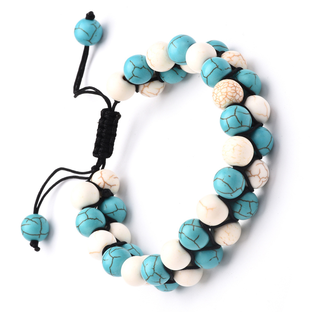 8:blue turquoise and Magnesite