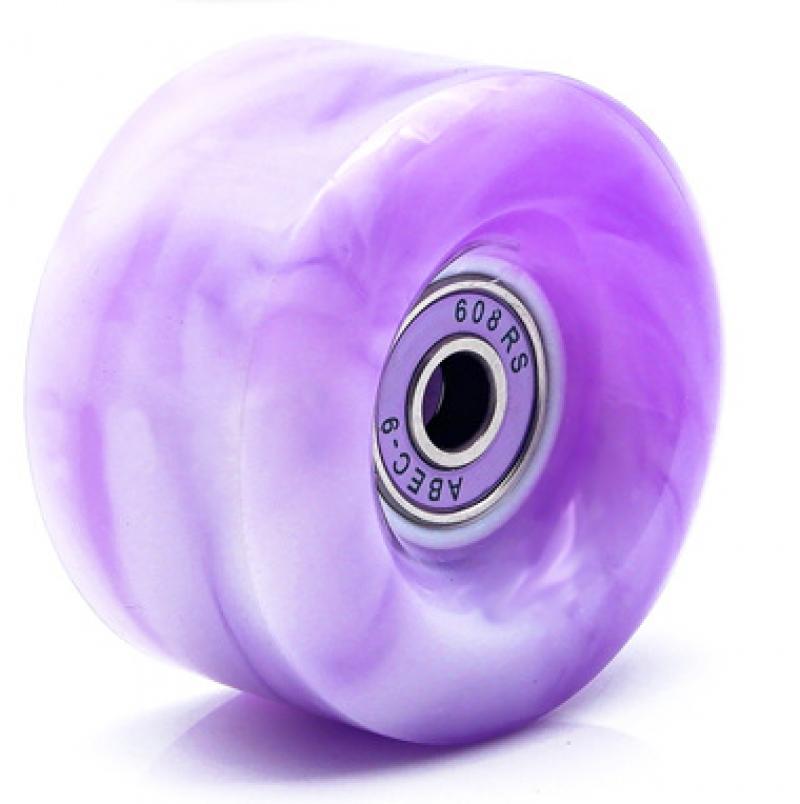 white and purple (including bearings)wheels 1pc