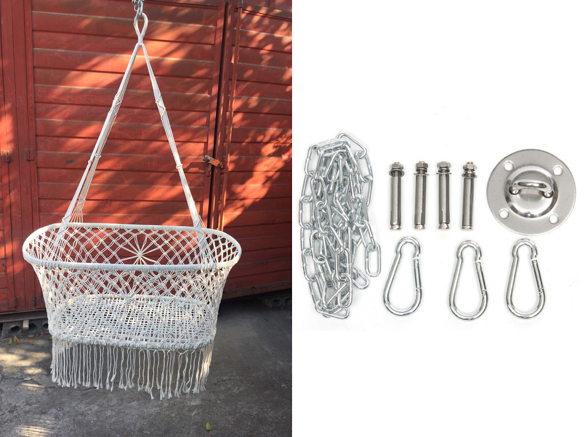 White Hanging Chair Accessories