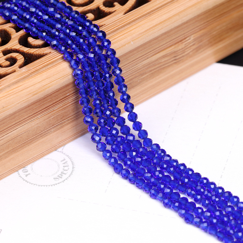 Blue spinel long chain about 3mm/ piece