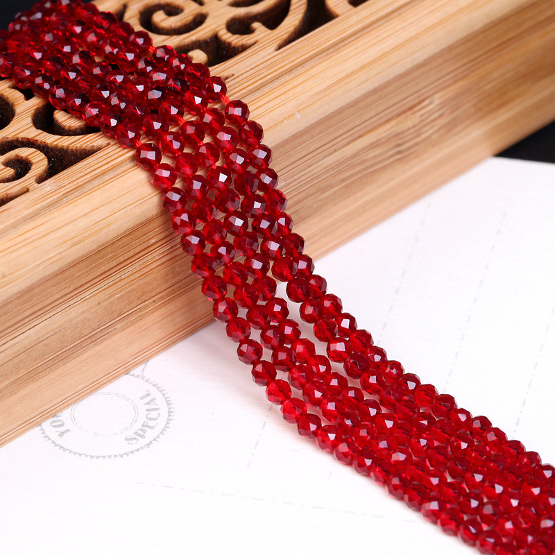 2:Red spinel long chain about 3mm/ strip