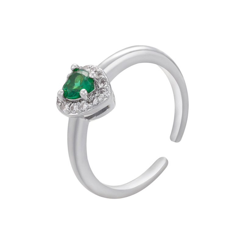8:platinum color plated with green