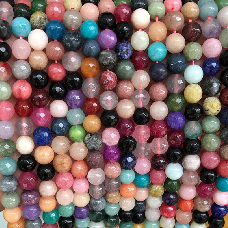 mixed colors 4mm about 94pcs