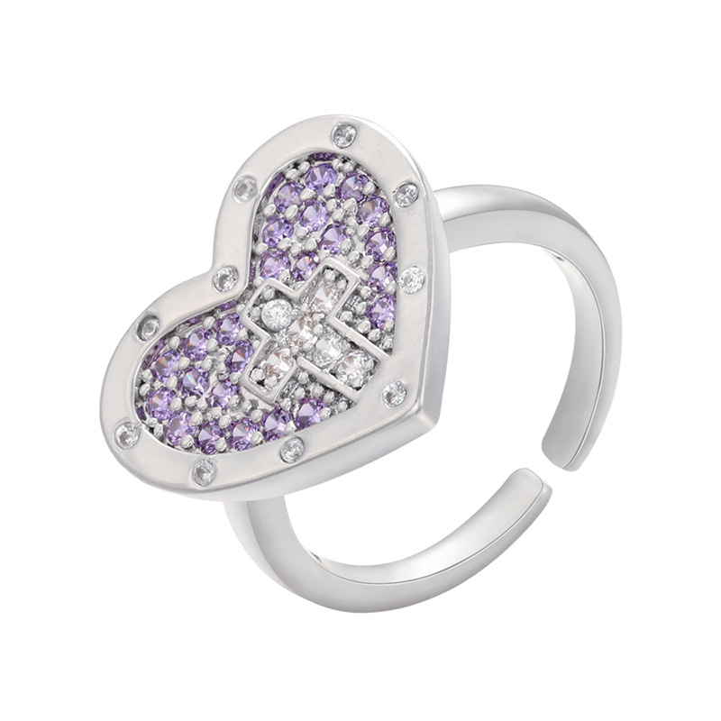 11:platinum color plated with purple