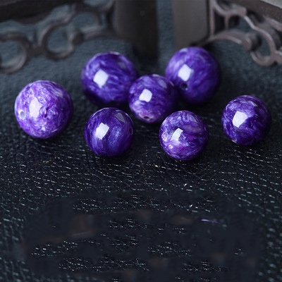 5A Purple dragon crystal round bead 7mm/ piece