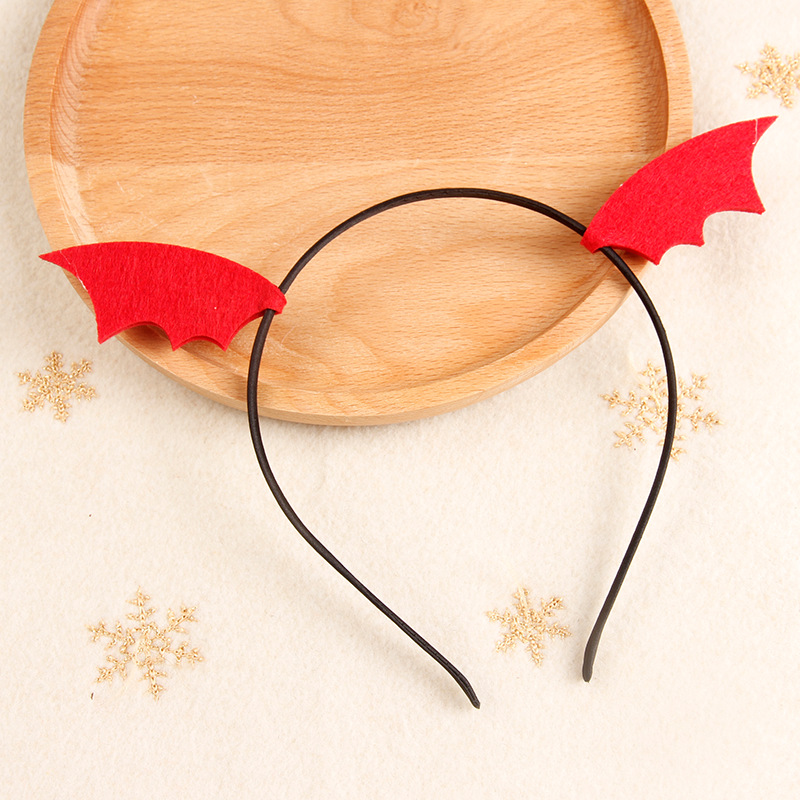 11:Little red bat wing hair band