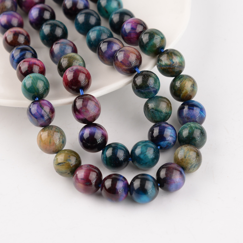 3:Rainbow tiger eye beads