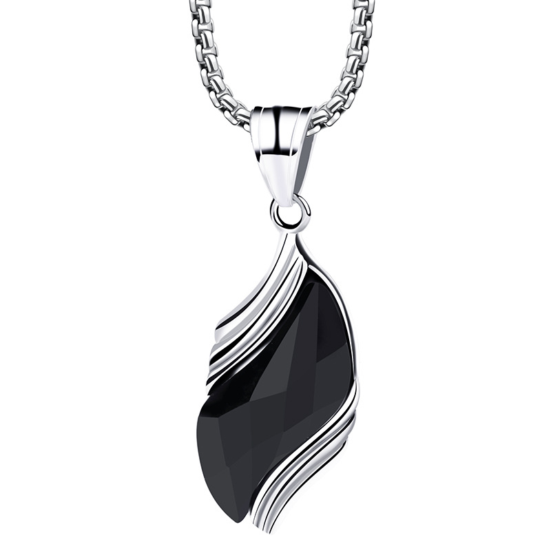3:Black Stone   Necklace