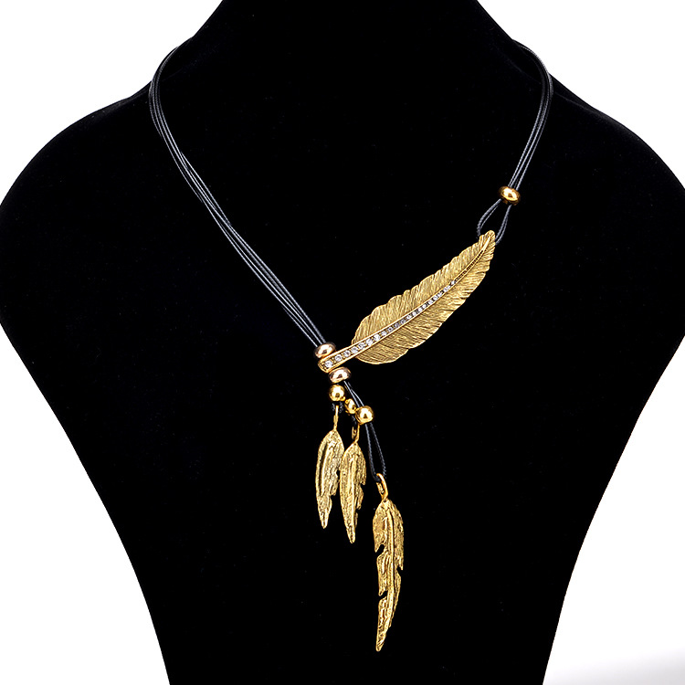 antique gold color plated and black