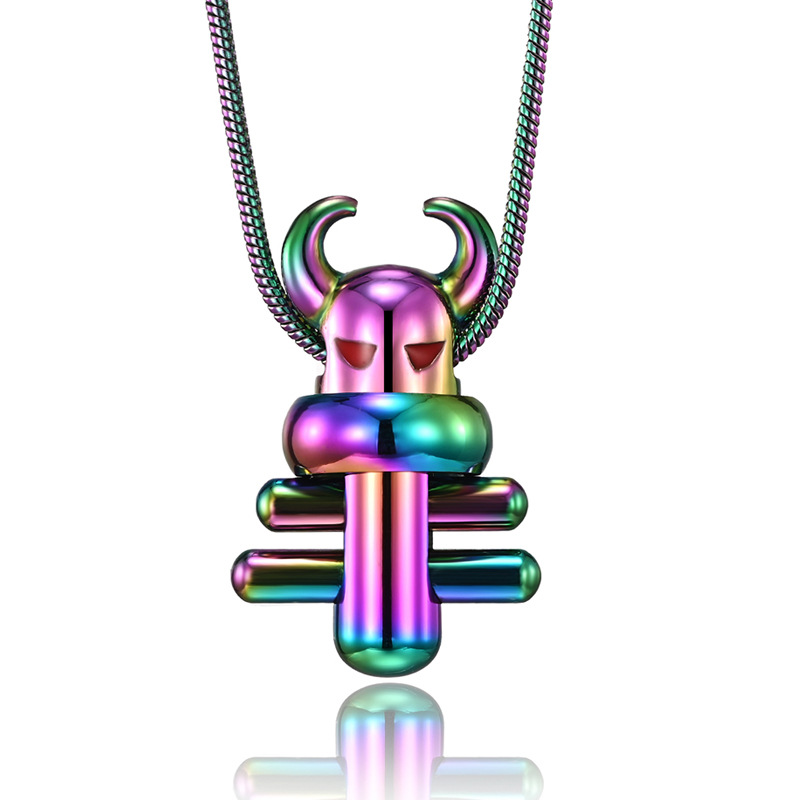 4:multi-colored pendant