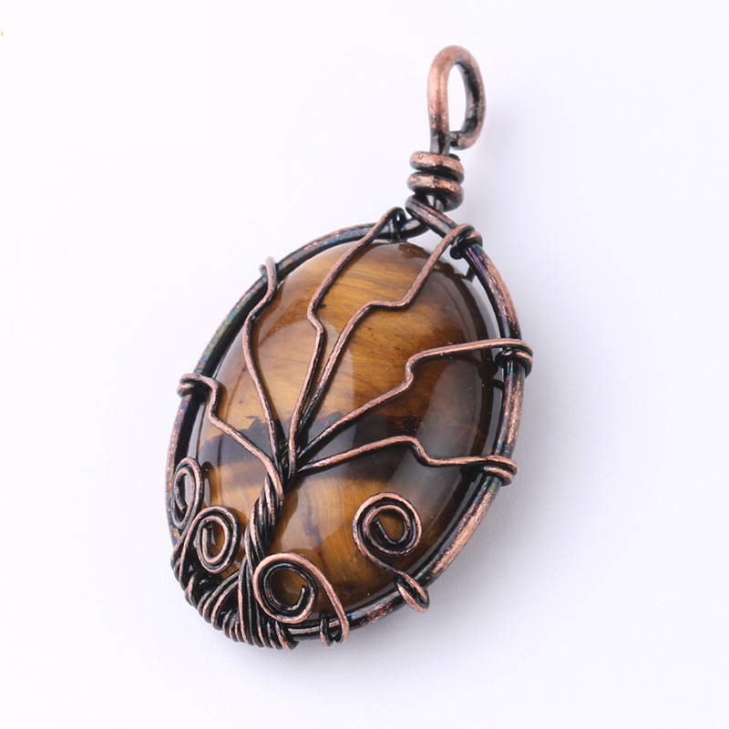 Tiger-Eye antique copper color plated