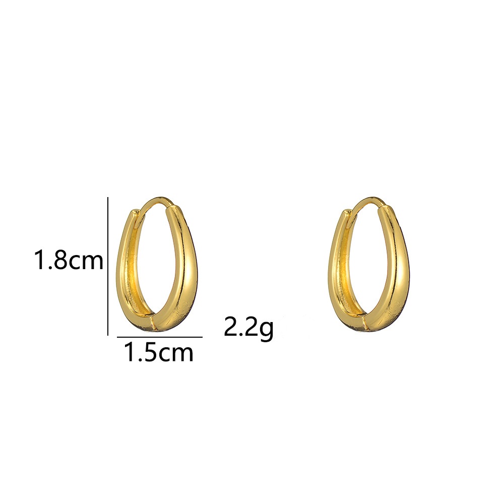 Small gold 18*15mm