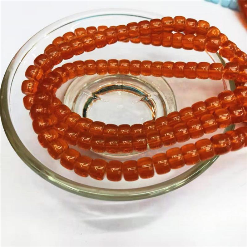 Agate red 6*8mm (66 pieces per treaty)