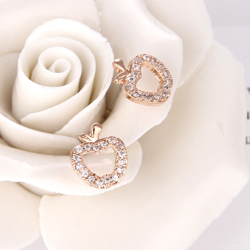 Eh0021 Small apple rose gold