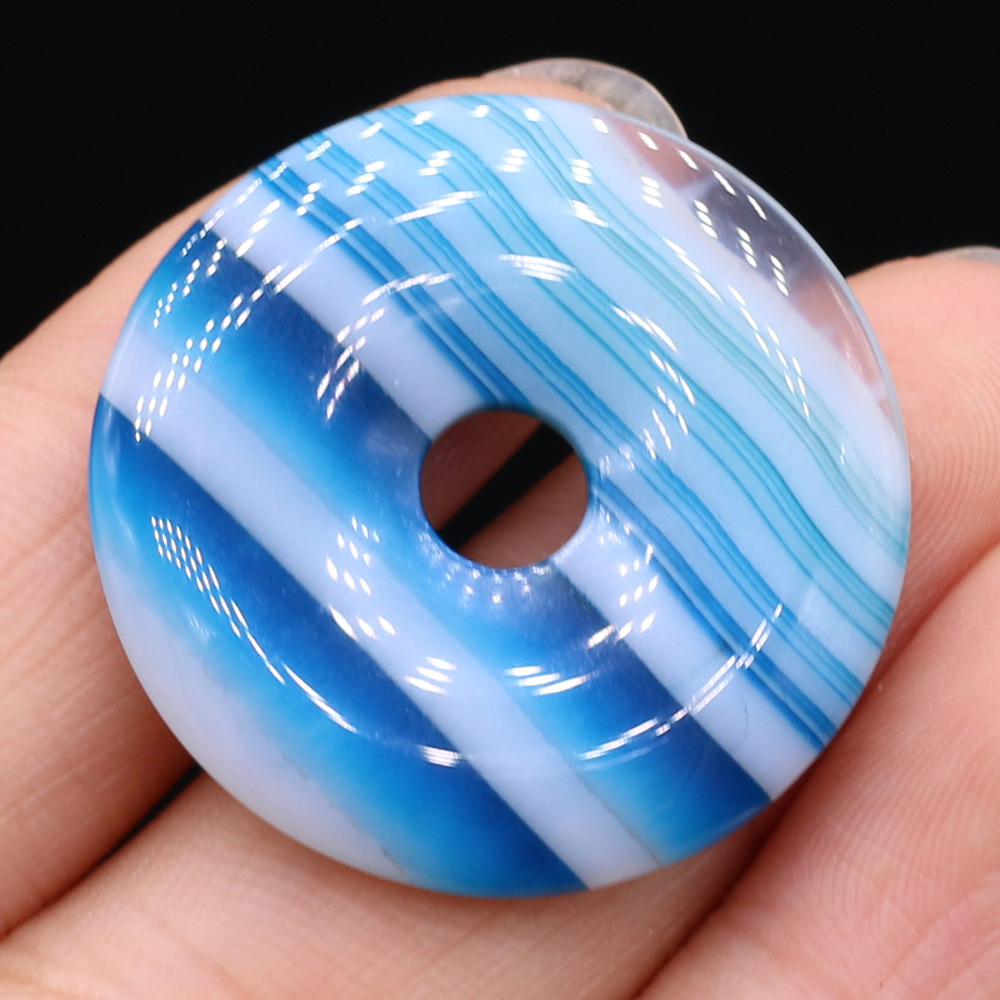 Light blue striped agate