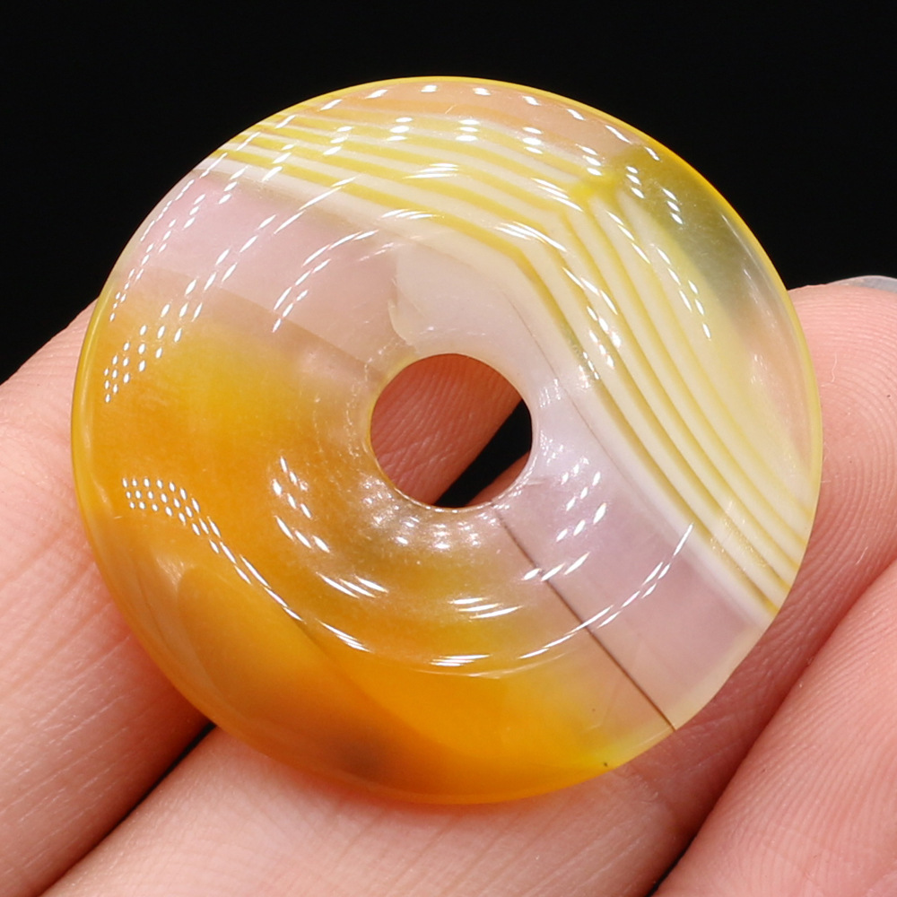 Yellow striped agate