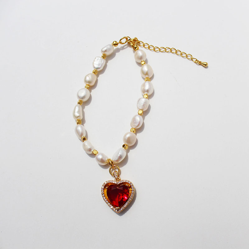 2:Red heart bracelet