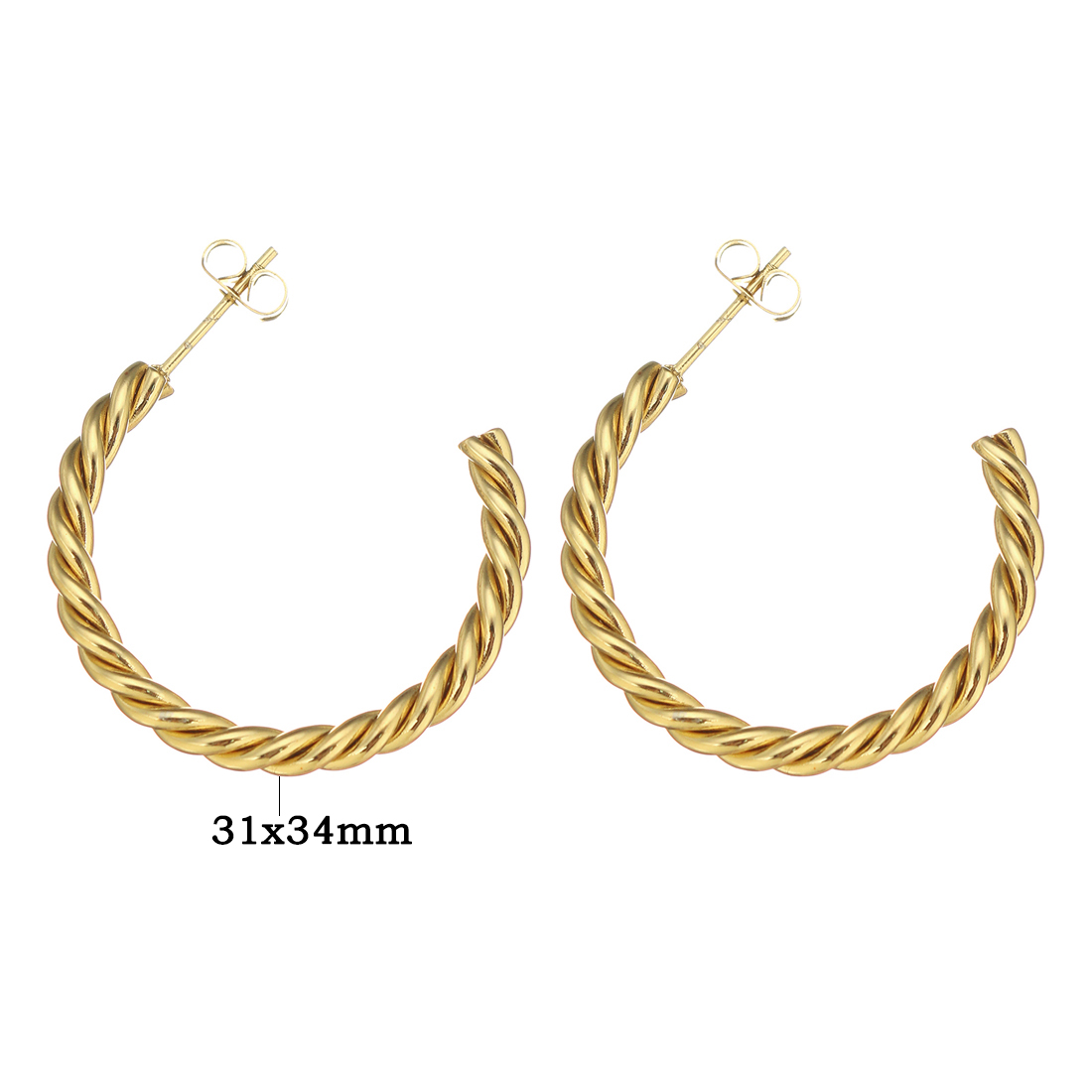 gold 31*34mm