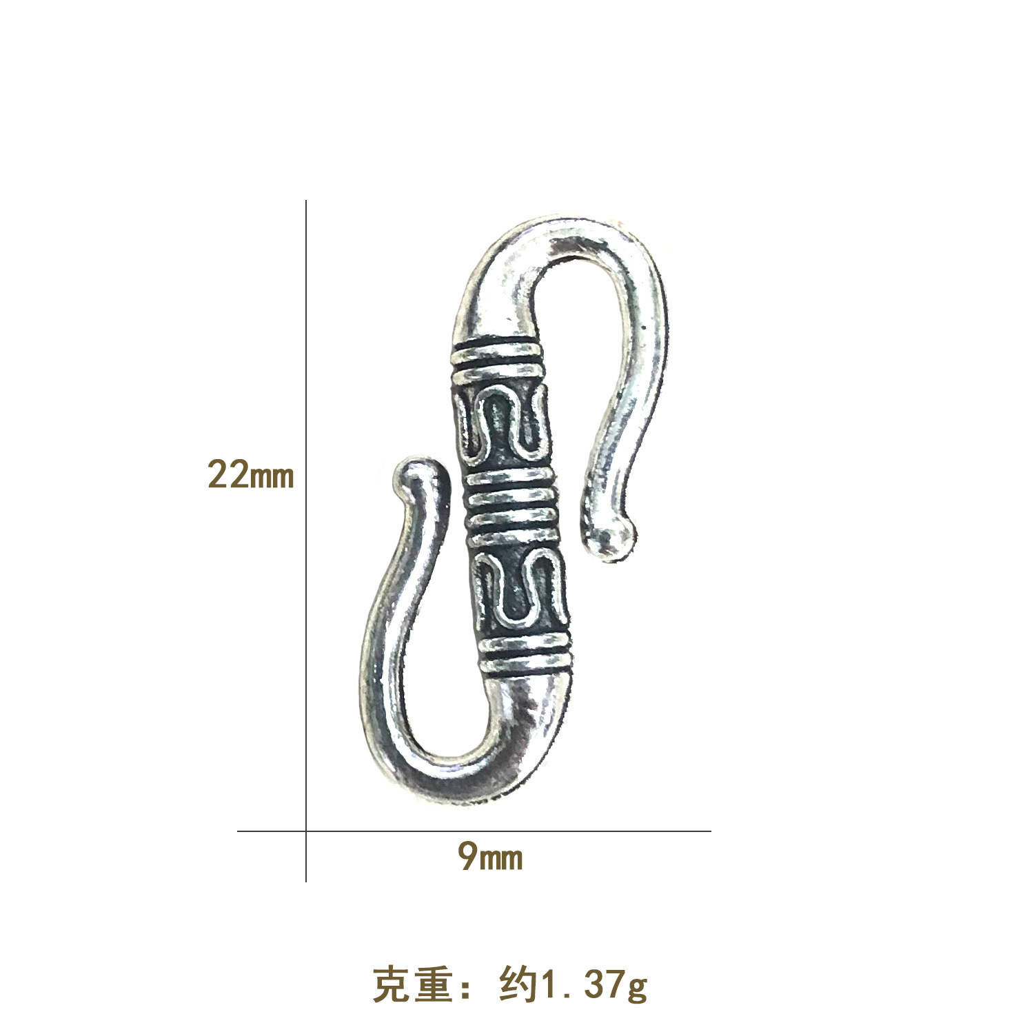 1:22 * 9 mm ancient silver