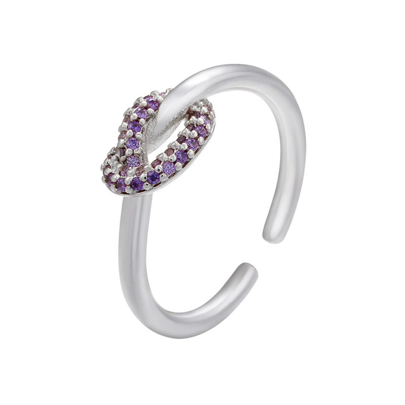 8:platinum color plated with purple