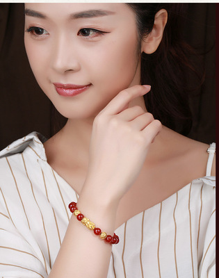 10mm imitation red agate for women