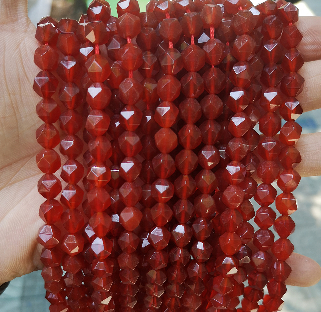 deep red agate 6mm/about 55 pcs