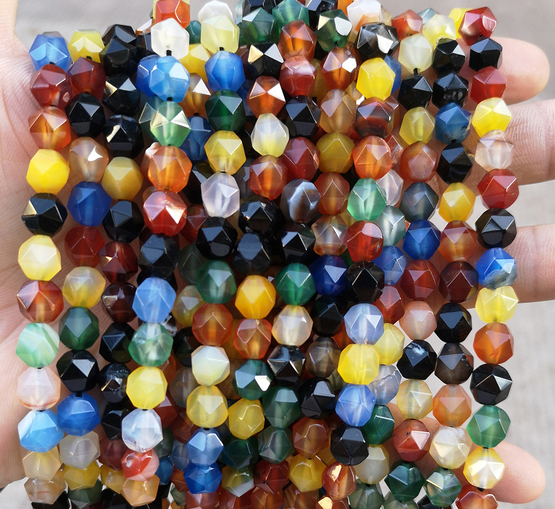 Mixed Agate 10mm/about 34 pcs
