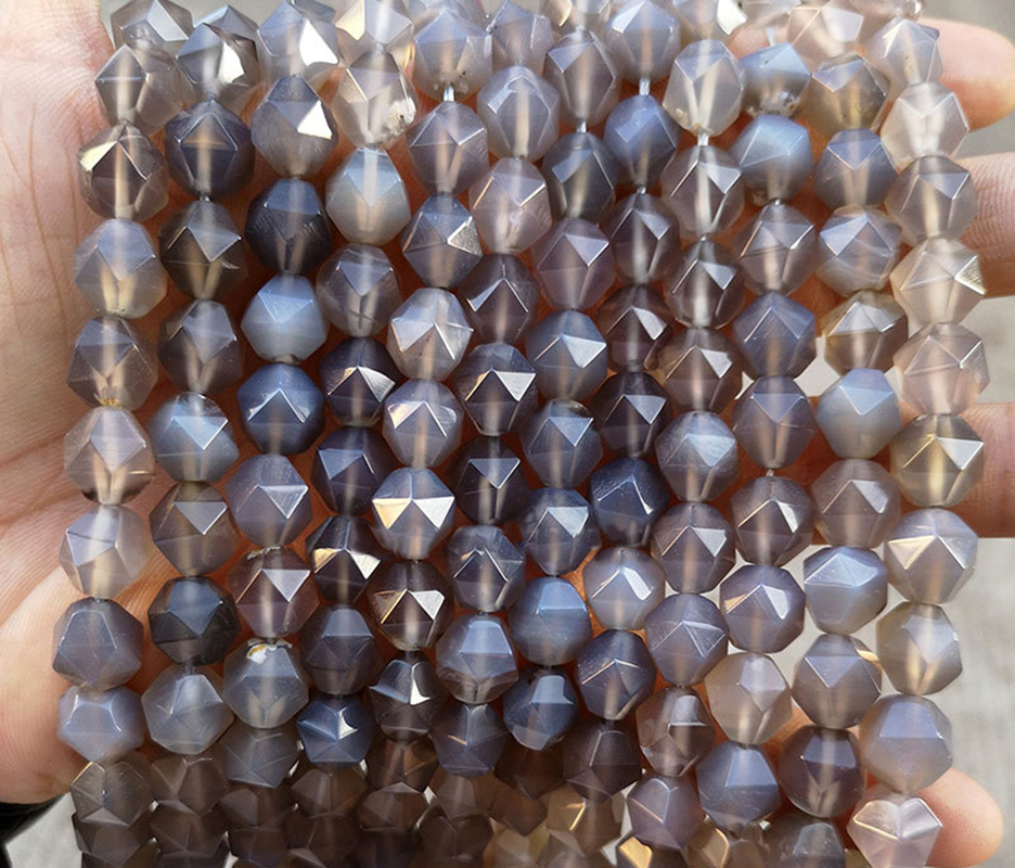 grey agate 10mm/about 34 pcs